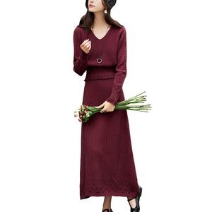Ounixue Womens  2Pc Pullover & Skirt Set